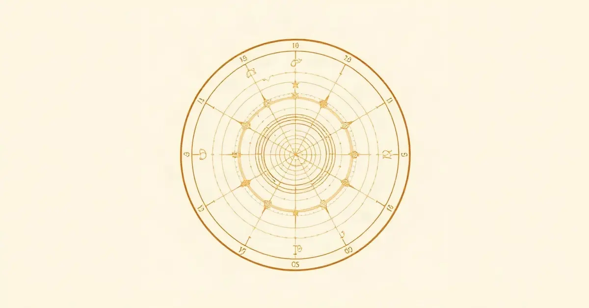 Arte conceitual minimalista - Mapa Natal Essencial
